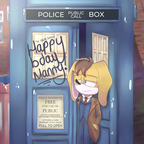 Manny's OC as the 10th Doctor - Birthday Gift